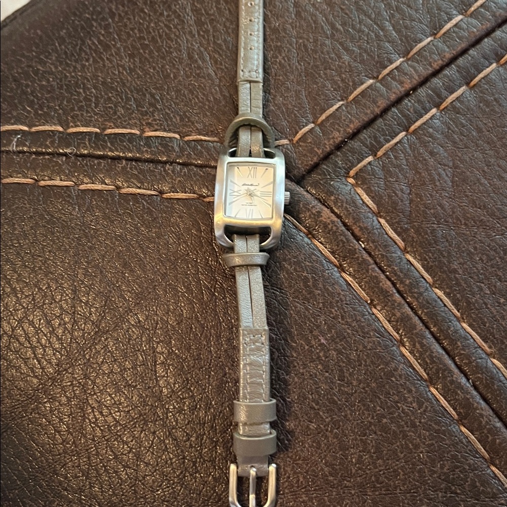 Eddie Bower with brown Leather Strap Watch